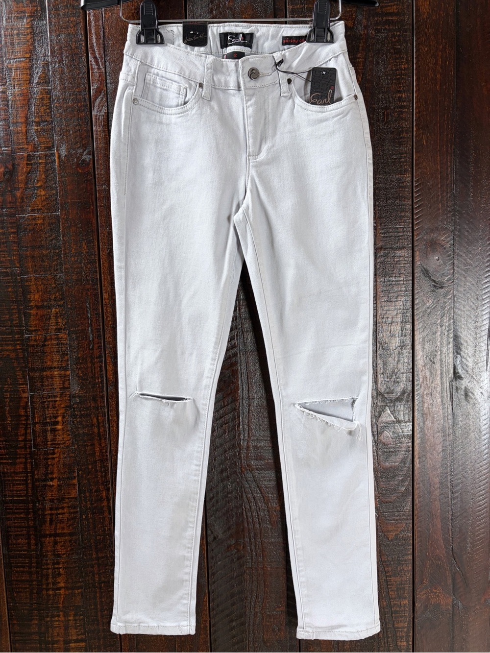 Earl Jeans Dovegrey Ripped Knee Skinny Jeans 2